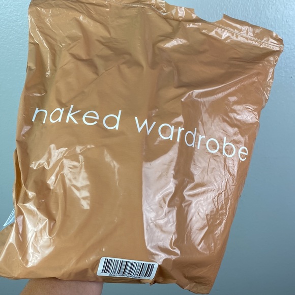 NWT Naked Wardrobe | White Cotton Blend Jogger Sweatpants Women's L - Picture 3 of 9